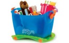 Ящик для игрушек 4-в-1 TOY BOX BLUE TRUNKI